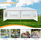 Outdoor Gazebo Canopy Wedding Party Tent Camping Shelter Commercial Instant Shelter Waterproof Tent with, alternate view 6