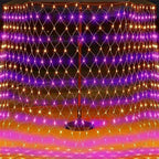 Outdoor Halloween Net Lights, 12FT x 5FT 360 LED Fairy String Light with 8 Lighting Modes, Connectable Light, alternate view