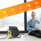 Outdoor Heater for Patio, 1500W Electirc Greenhouse Heater, Yellow, alternate view 6