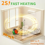Outdoor Heaters for Patio - 1500W Portable Garage Heater with 60°Adjustable Angle, Overheat Protection & 2S Fast, alternate