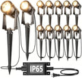 Outdoor Landscape Lighting, 12 Pack LED Spot Lights Kit, Warm White in Warm White