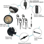 Outdoor Landscape Lighting with Dusk to Dawn Sensor Controller, 4 Pack, alternate view 3