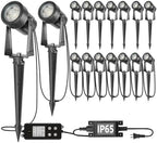 Outdoor Landscape Spotlights, Dusk to Dawn Sensor Control, 16 Pack