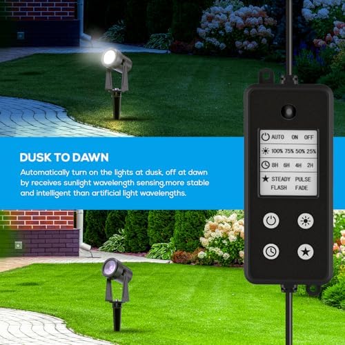 Outdoor Landscape Spotlights, Dusk to Dawn Sensor Control, 16 Pack, alternate view 4
