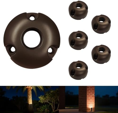 Outdoor Light Mounting Plate with 1/2" NPT for Tree and Wall