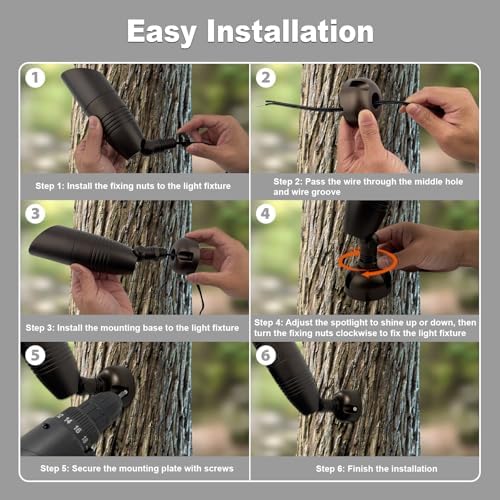 Outdoor Light Mounting Plate with 1/2" NPT for Tree and Wall, alternate view 7