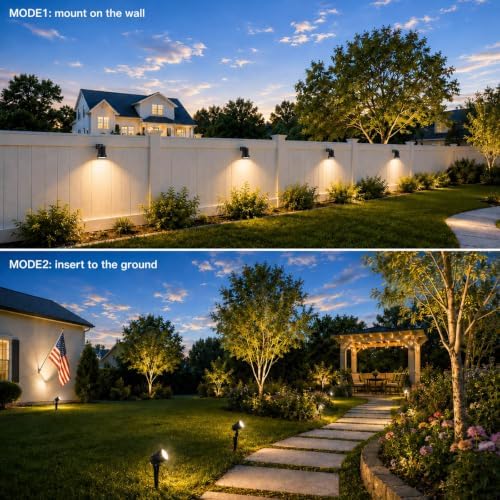 Outdoor Lights, 15W Spot Lights Outdoor with US Plug, Warm White Landscape Lights IP65 Waterproof Outdoor Spot, alternate