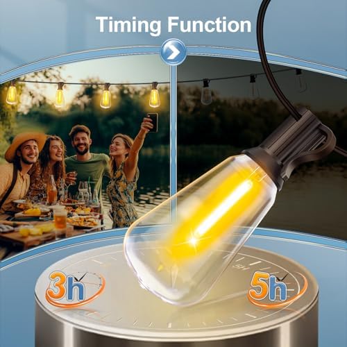 Outdoor Lights String Patio Outside - 100ft 30M LED Waterproof Light ST38, alternate view 3