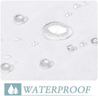 Outdoor Linen Sheer Curtains for Patio Waterproof - Indoor/Outdoor Divider Privacy Added Light Filtering Porch, alternate