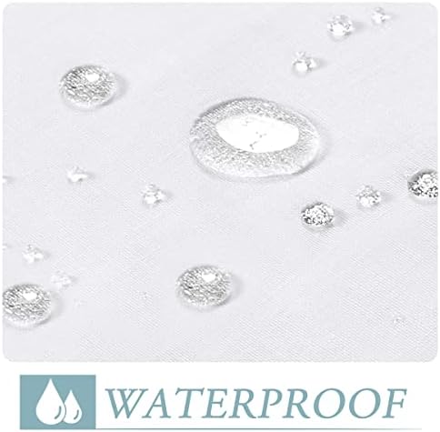 Outdoor Linen Sheer Curtains for Patio Waterproof - Indoor/Outdoor Divider Privacy Added Light Filtering Porch, alternate