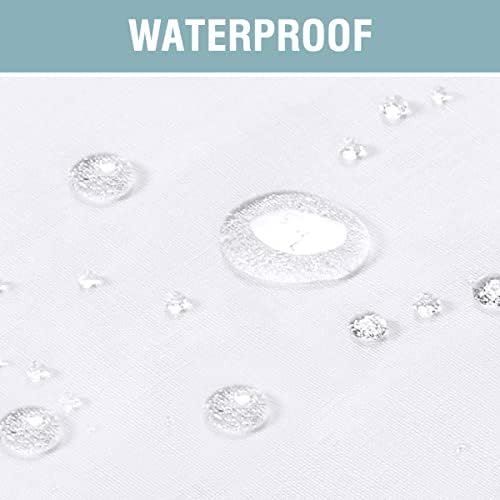 Outdoor Linen Sheer Curtains for Patio Waterproof - Indoor/Outdoor Divider Privacy Added Light Filtering Porch, alternate