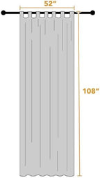 Outdoor Linen Sheer Curtains for Patio Waterproof - Outdoor Divider Privacy Added Light Filtering Porch Decor, alternate view