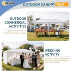 Outdoor Party Tent with 6pcs Sidewalls White 10'x20', alternate view 6