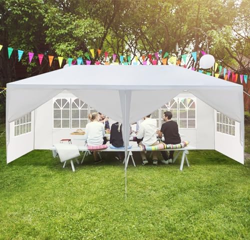 Outdoor Party Tent with 6pcs Sidewalls White 10'x20', alternate view 7