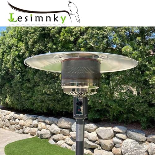 Outdoor Patio Heater Reflector Shield, Upgraded Aluminum Heat Reflector Top Replacement Dome Replacement Parts, alternate