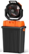 Outdoor Patio Misting Fan, High Velocity Oscillating Floor Fan with Garden Hose Hookup, Waterproof for Backyard