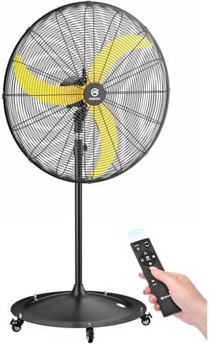 Outdoor Pedestal Fan Eco BLDC Motor Powerful Airflow Quiet 30"-9800 CFM