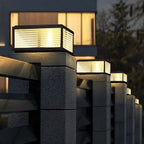 Outdoor Post Light 10X10 in, Column Light, Wired Lantern Column Lamp 110-240V(12-36V Replace Bulb), Garden, alternate view 6