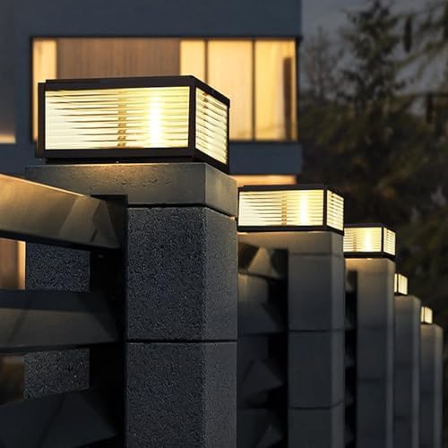 Outdoor Post Light,20X20 in Large Wired Lantern Column Lamp, Garden Light, for Mailbox, Flat Surface Patio, alternate view 5