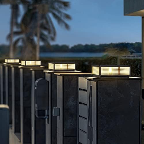 Outdoor Post Light,20X20 in Large Wired Lantern Column Lamp, Garden Light, for Mailbox, Flat Surface Patio, alternate view 6