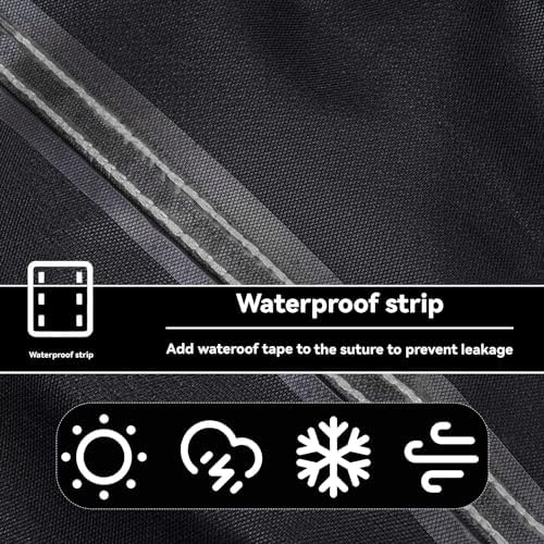 Outdoor Prep Table Cover for Keter Unity Small Portable Table Black, alternate view 5