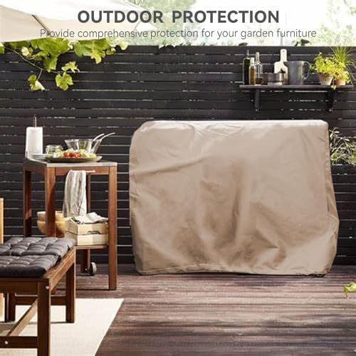 Outdoor Prep Table Cover for PC3404S Rolling Dining Table, Khaki in Khaki, alternate view 2