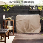 Outdoor Prep Table Cover for PC3404S Rolling Dining Table, Khaki in Khaki, alternate view 2