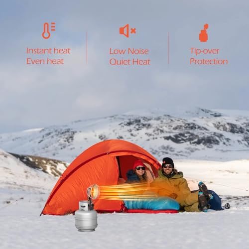 Outdoor Propane Heater, 15000 BTU Portable Tent Heaters for Camping, alternate view 2