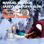 Outdoor Propane Heater, 15000 BTU Portable Tent Heaters for Camping, alternate view 4