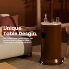 Outdoor Propane Patio Heater, 2-in-1 Table Design, Double-Layer Stainless Steel Burner, with Heavy-Duty, alternate view 4