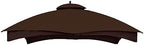 Outdoor Replacement Canopy Top Double Tier Gazebo Roof Cover for Lowe's Allen Roth 10x12 Gazebo #GF-12S004B-1