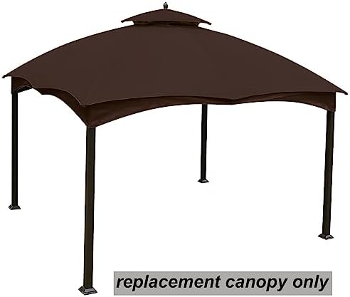 Outdoor Replacement Canopy Top Double Tier Gazebo Roof Cover for Lowe's Allen Roth 10x12 Gazebo #GF-12S004B-1, alternate view