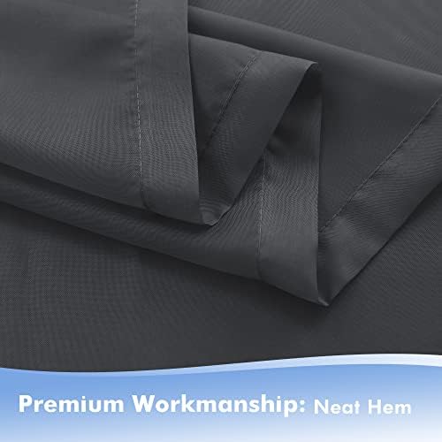 Outdoor Sheer Curtains for Patio Waterproof 4 Pcs 54x95 Inch Grey in 54x95 Inch in Grey, alternate view 5