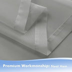 Outdoor Sheer Curtains for Patio Waterproof 4 Pcs 54x95 Inch Silver in 54x95 Inch in Silver, alternate view 5