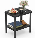 Outdoor Side Table, 2-Tier Weather Resistants Small Table