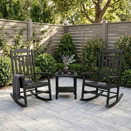Outdoor Side Table, 2-Tier Weather Resistants Small Table, alternate view 2