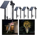 Outdoor Solar Spotlight, Adjustable Angle Landscape Spotlight Waterproof, 2500mAh All Night Separate Panel LED