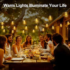 Outdoor String Led Patio Lights - 150Ft 45M Outside Waterproof Light ST38 Shatterproof Bulb Connectable Hanging, alternate