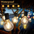 Outdoor String Light 150FT, Waterproof Dimmable Patio Lights with 75 G40 Globes, Shatterproof Connectable, alternate view 2