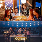 Outdoor String Light 150FT, Waterproof Dimmable Patio Lights with 75 G40 Globes, Shatterproof Connectable, alternate view 3