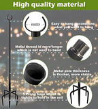 Outdoor String Light Pole, 10 FT Heavy Duty Hanging Light Stand Pole for Outside Garden Lawn, Patio, Christmas, alternate