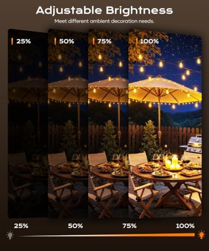 Outdoor String Lights, 100 FT Patio Lights for Outside, alternate view 5