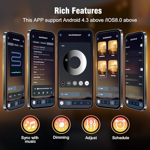 Outdoor String Lights 100FT, APP & Remote Control Dimmable Patio Lights, Plug in LED String Lights with Timer, alternate view