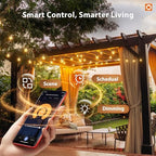 Outdoor String Lights 100FT G40 with APP 54 LED Shatterproof Bulb, alternate view 2