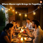 Outdoor String Lights 100FT G40 with APP 54 LED Shatterproof Bulb, alternate view 6