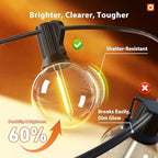Outdoor String Lights 100FT G40 with Remote 54 LED Shatterproof Bulb, alternate view 4