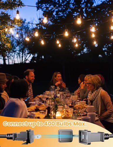 Outdoor String Lights 105 FT Outside Waterproof Commercial Grade ETL, alternate view 6
