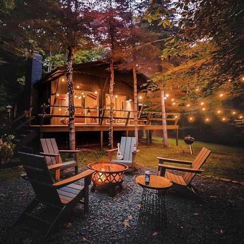 Outdoor String Lights 105FT, S14 Waterproof Patio Lighting, White in White, alternate view 6