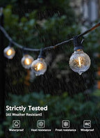 Outdoor String Lights, 109FT G40 LED IP65 Waterproof Patio Lights, alternate view 5