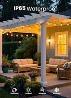 Outdoor String Lights, 159FT 77 LED Bulbs String Lights, IP65 Waterproof Connectable G40 Outside Patio Light for, alternate